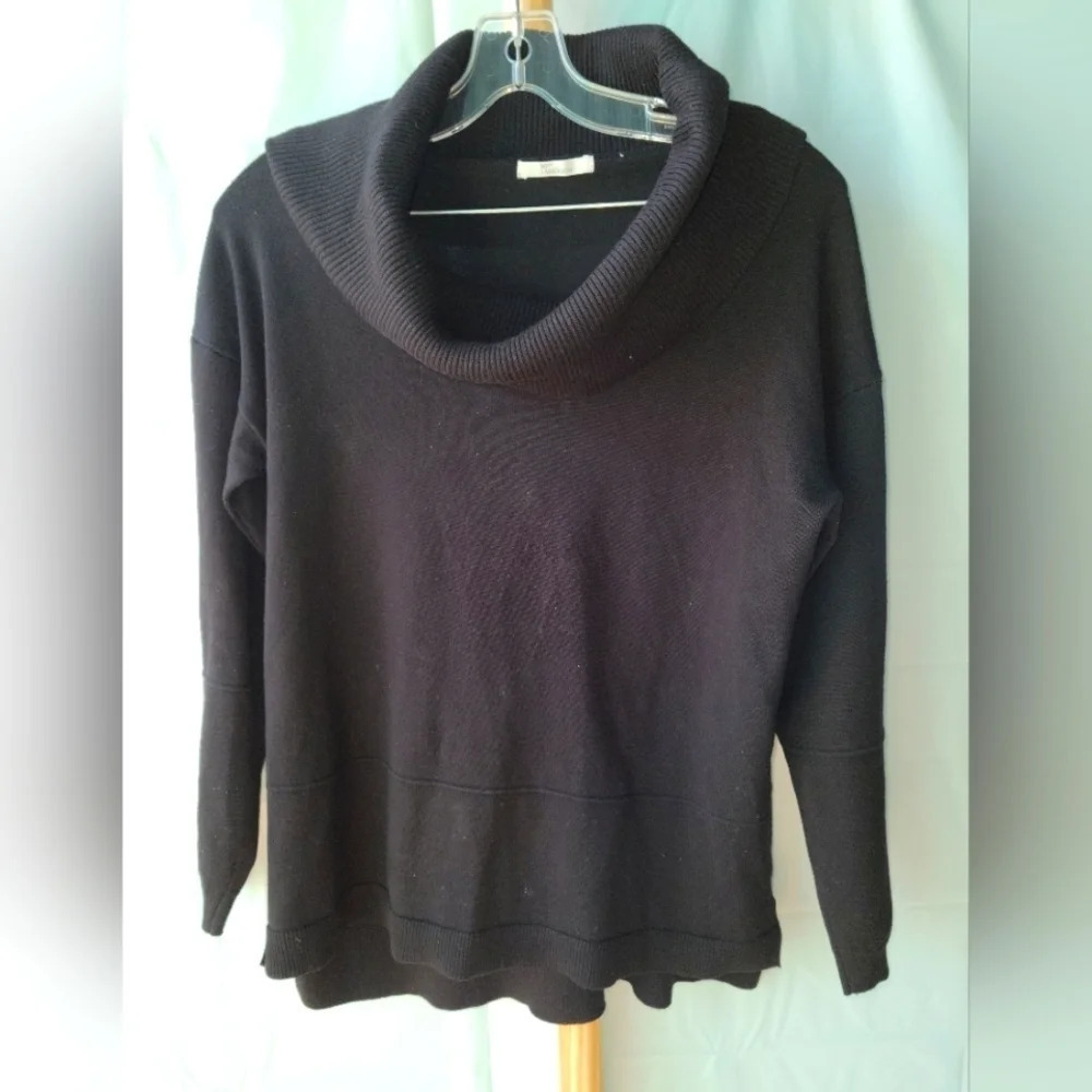 89th & Madison Black Sweater Cowl Neck